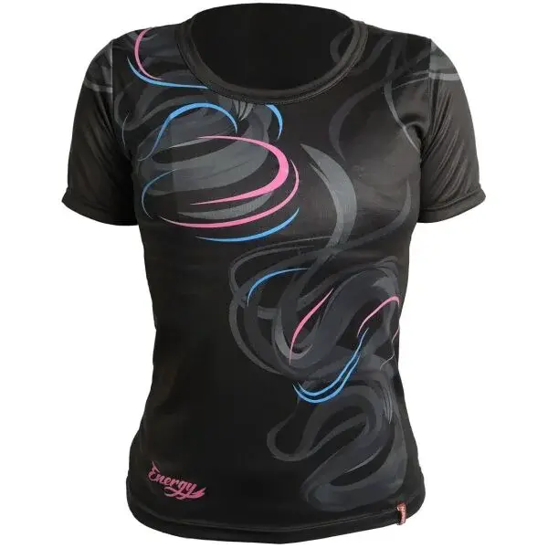 HAVEN ENERGY CRAZY SHORT Dámský dres s krátkých rukávem, černá, velikost