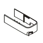 Náhradný diel spodná krytka na profil SAT čierna NDSATSK13C