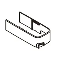 Náhradný diel spodná krytka na profil SAT čierna NDSATSK13C