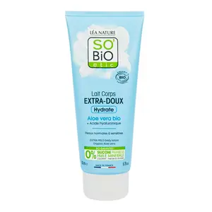 SO’BiO étic Extra hydratační tělové mléko s Aloe vera a hyaluronem BIO 200 ml