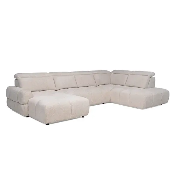 Welnova ROHOVÁ SEDAČKA, textil, béžová