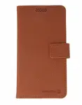 Flipové pouzdro SWISSTEN LIBRO UNI BOOK II XL, hnědá koženka (158 x 80 mm)