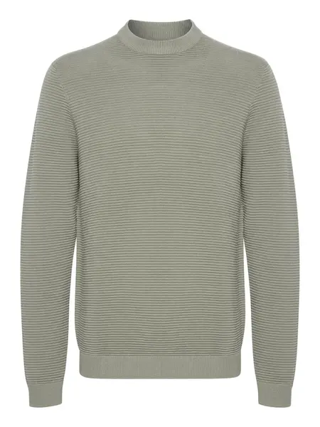 !Solid Sveter 'Valencia'  kaki / čierna