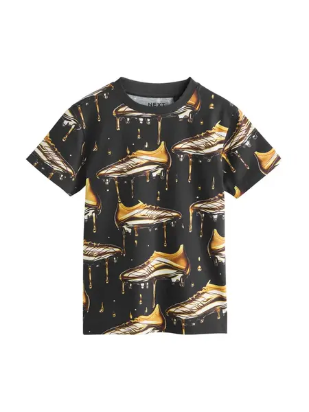 Next Tričko  zlatá / čierna