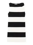 MANGO Pletené šaty 'JANE'  krémová / čierna