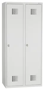 OFFICE PRO Kovová šatní skříň šedá SS 40-2
