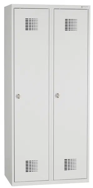 OFFICE PRO Kovová šatní skříň šedá SS 40-2