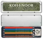 Koh-i-noor tužky mechanické (Versatil) souprava 6 ks v plechové krabičce