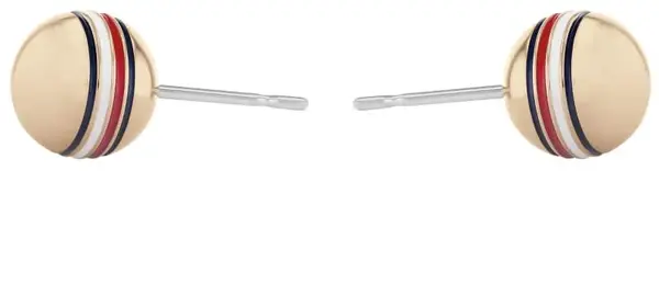 Tommy Hilfiger Bronzové náušnice kôstky z ocele 2780519