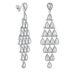 Silvego Trblietavé strieborné náušnice MWE13983A