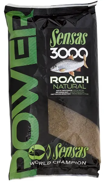 Sensas krmítková zmes 3000 power roach natural plotica 1 kg