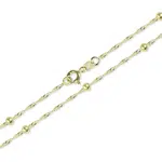 Soliter Zlatý náhrdelník Lambáda s guličkami 42 cm 273 115 00006