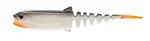 Savage gear gumová nástraha cannibal minnow v-tail white black - 12,5 cm 12,8 g