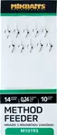 Mikbaits method feeder nadväzce s nekonečnou zarážkou 10ks - veľkosť 14