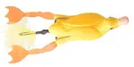 Savage gear mäkké káčatko 3d hollow body duckling a.k.a the fruck yellow-10 cm 40 g