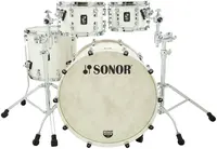 Sonor SQ1 Satin Pure White Birch Drum Set
