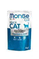 Monge Grill Cat Senior kúsky makrely v želé 85 g