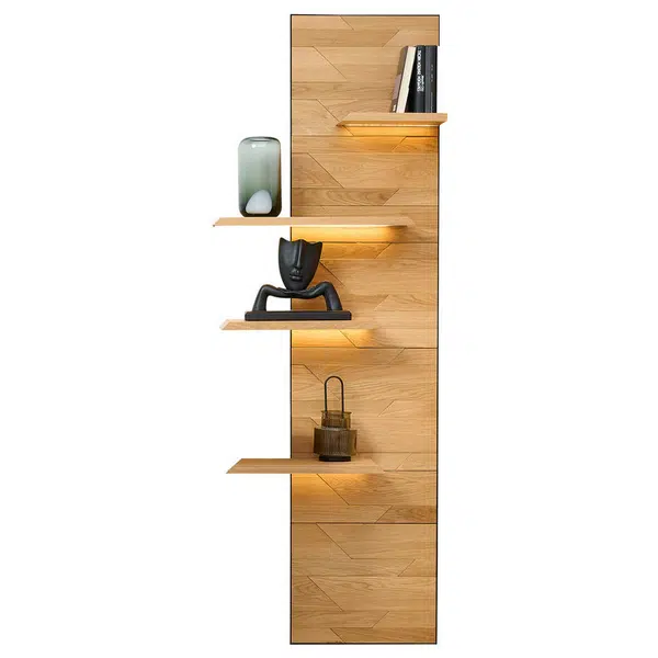Linea Natura NÁSTĚNNÝ PANEL, černá, divoký dub