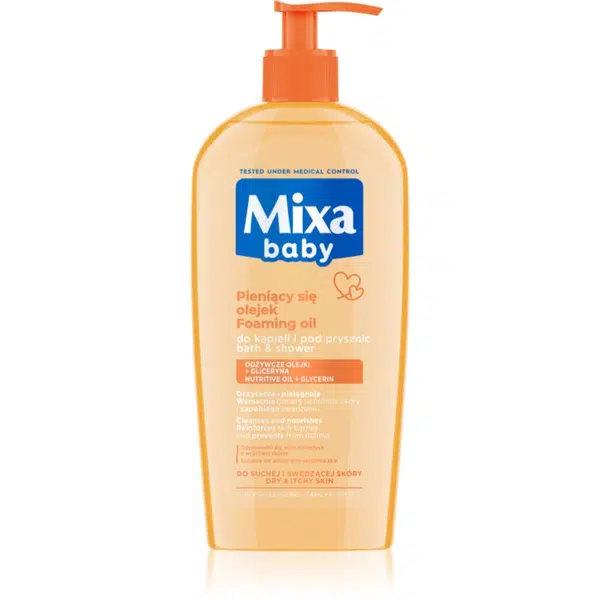 Mixa Baby pěnivý olej do sprchy i do koupele 400 ml