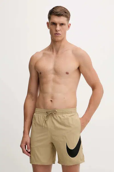 Plavkové šortky Nike černá barva, NESSF508