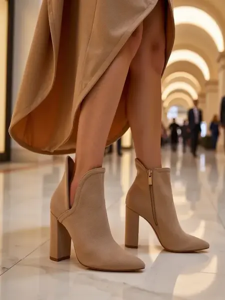 Resti Light brown boots with Alania cut - Footwear