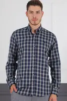 G718 DERBERRY MEN'S SHIRT-LACİVERT