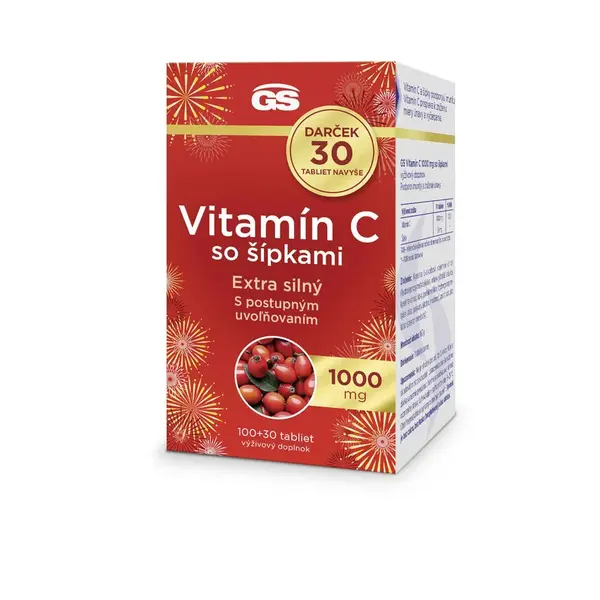 GS Vitamin C1000 so šípkami tbl. 100+30 darček