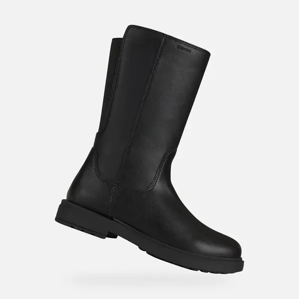 Black Girls Winter Boots Geox Eclair - Girls