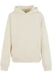 Terry cream hoodie for girls