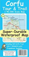 Corfu Tour & Trail Super-Durable Map - David Brawn