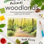 Ready to Paint Postcards: Woodlands - Geoff Kersey