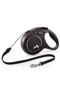 Vodítko Flexi classic new M lanko 8m/20kg černá