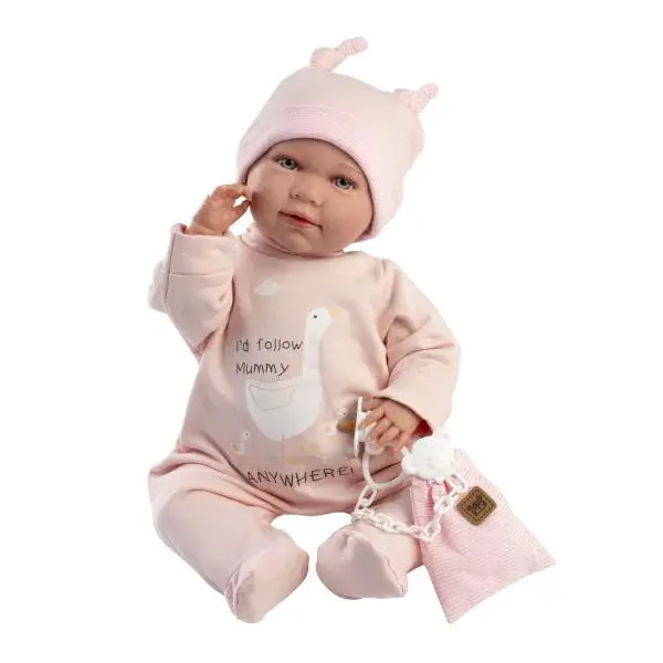 Llorens 74108 NEW BORN - realistická bábika bábätko so zvukmi a mäkkým látkovým telom - 42