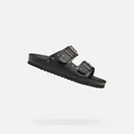 Black Girls' Slippers Geox Adriel - Girls