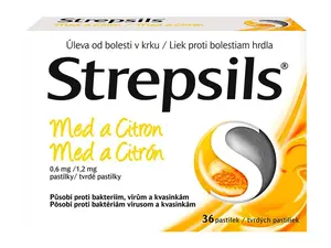 Strepsils Med A Citron 36 pastilek