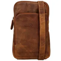 Kožený batoh přes jedno rameno Stylish Joe, camel