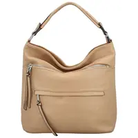 Trendy dámská koženková kabelka na rameno Aurella, béžová