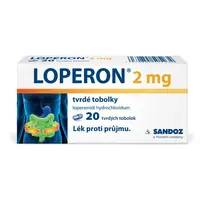 Loperon® 2 mg 20 tvrdých tobolek, léčí průjem