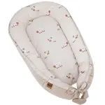 EKO Hniezdo pre bábätko VELVET Bees Beige 90x60 cm