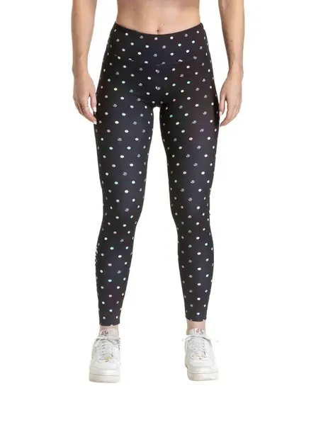 Meatfly dámské legíny Arabel Black / Color Dots | Černá | Velikost S