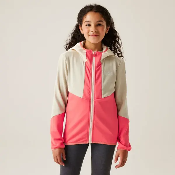 Dětská fleecová mikina regatta dissolver x růžová/béžová 158