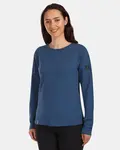 Dámské bavlněné tričko s dlouhým rukávem kilpi promox-w tmavě modrá 42