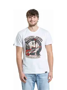 Meatfly pánské tričko Franta Jetel White | Bílá | Velikost XL