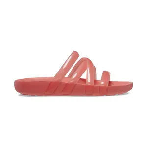 Dámské sandále crocs splash glossy strappy světle červená 33-34