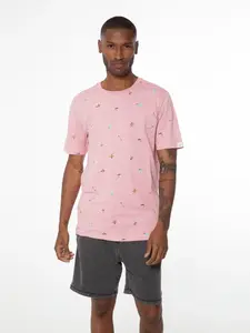 Pánské bavlněné tričko protest egonia růžová s