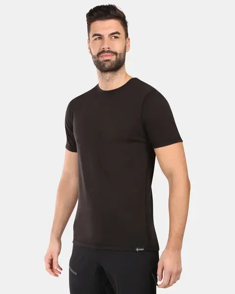 Pánské tričko z merino vlny kilpi sloper-m černá xl
