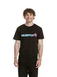 Meatfly pánské tričko Logex Black | Černá | Velikost M | 100% bavlna