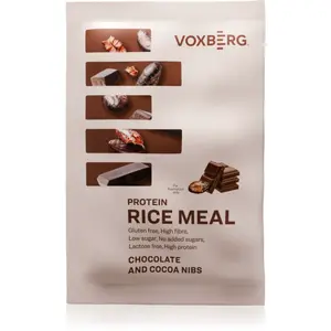 Voxberg Protein Rice Meal rýžová kaše s proteinem příchuť Chocolate, Cacao Nibs 60 g