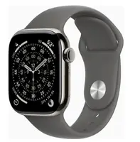 APPLE Watch 11 GPS + Cellular 42mm přírodní titan - skálově šedý sportovní řemínek - S/M