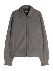 Bershka Prechodná bunda  tmavosivá
